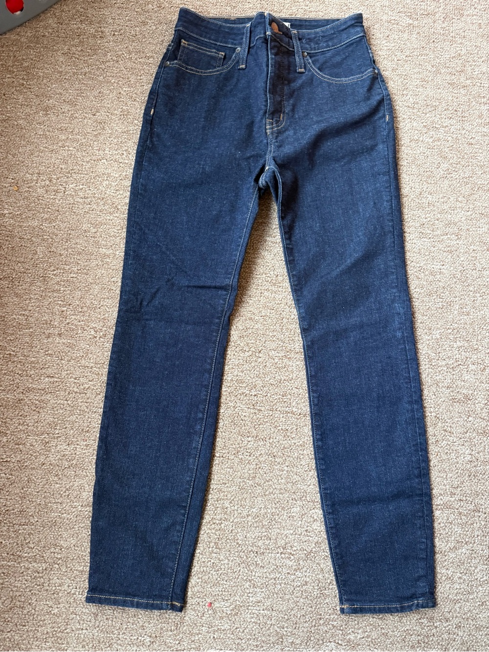 Madewell women’s Slim Jeans in Dark Indigo petite
